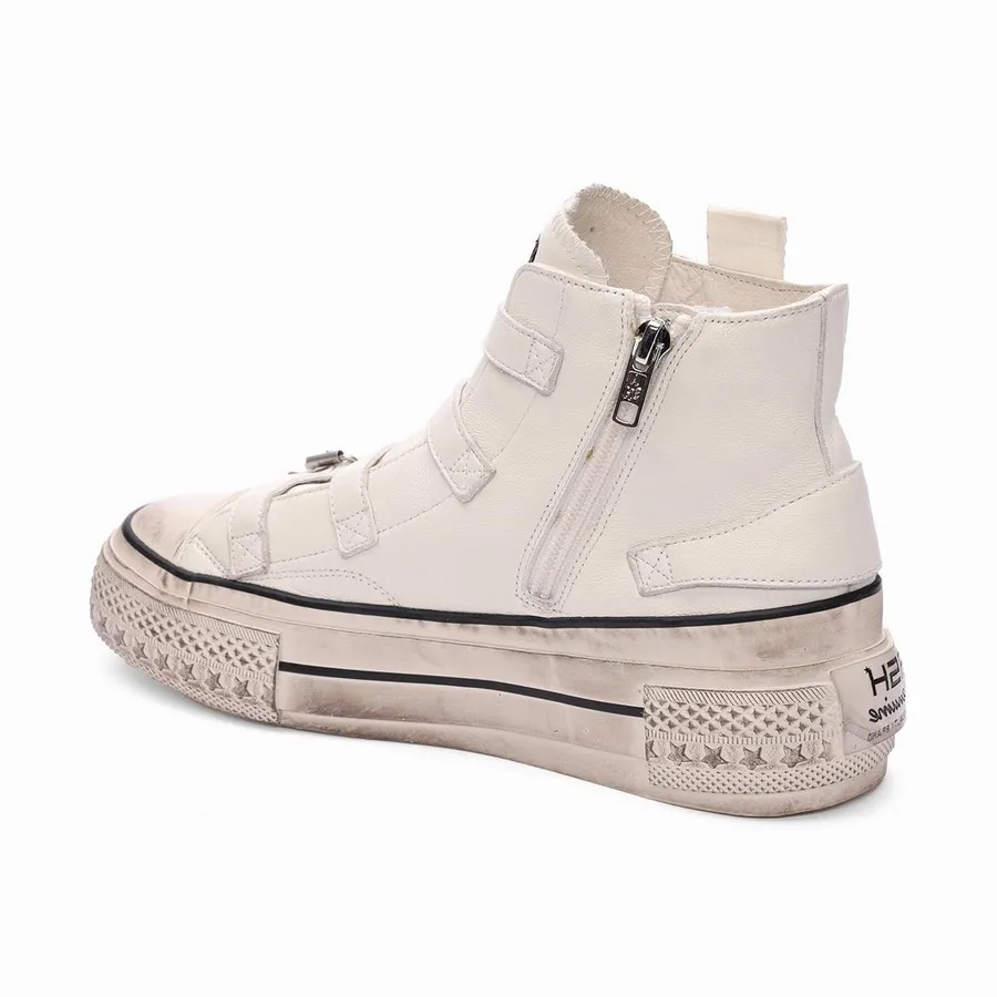 bas prix 2024 Basket Ash Rainbow Leather Buckle Hightop Femme Blanche Basket Ash Magasin